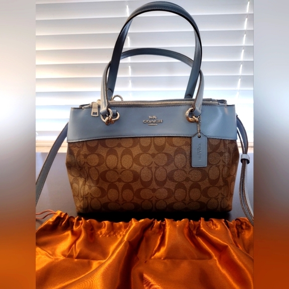 Coach Brooke Carryall Satchel  F25396 Signature Blue - Picture 12 of 15